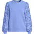 Women's Serious Sweats Lace Sleeve Sweatshirt, Front