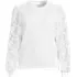 Women's Plus Size Serious Sweats Lace Sleeve Sweatshirt, Front