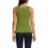 Women's Cotton Boucle Ruffle Hem Sleeveless Sweater, Back