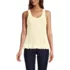 Women's Cotton Boucle Ruffle Hem Sleeveless Sweater, Front