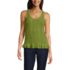 Women's Cotton Boucle Ruffle Hem Sleeveless Sweater, Front