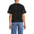 Women's Short Sleeve Slub Jersey Cutwork T-Shirt, Back