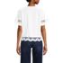 Women's Short Sleeve Slub Jersey Cutwork T-Shirt, Back