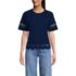 Women's Short Sleeve Slub Jersey Cutwork T-Shirt, Front