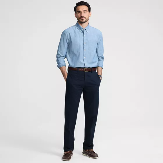 Men's No Iron Tailored Chino Pant - primary