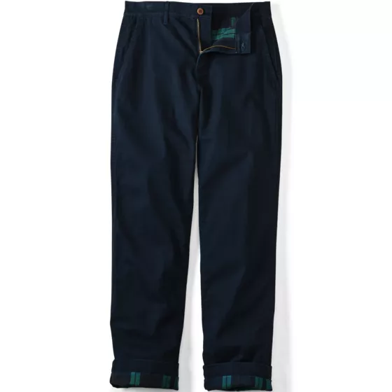 Men's Knockabout Comfort Waist Easy Classic Fit Flannel Lined Chino Pant - primary