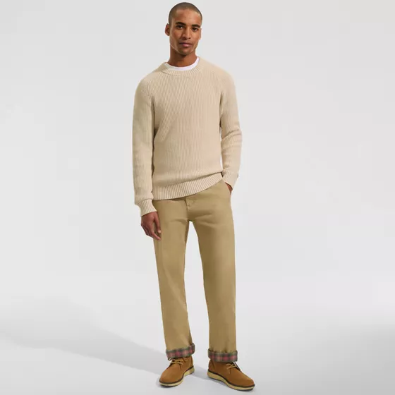Men's Knockabout Comfort Waist Easy Classic Fit Flannel Lined Chino Pant - primary