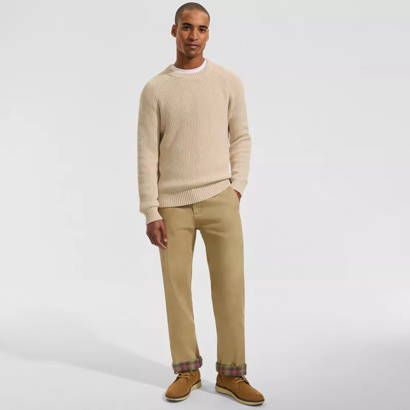Men's Knockabout Comfort Waist Easy Classic Fit Flannel Lined Chino Pant, alternative image