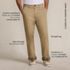 Men's Knockabout Comfort Waist Classic Fit Flannel Lined Chino Pant, alternative image