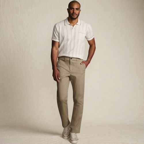 Men's Long Sleeve Cotton Rugby Sweater Polo