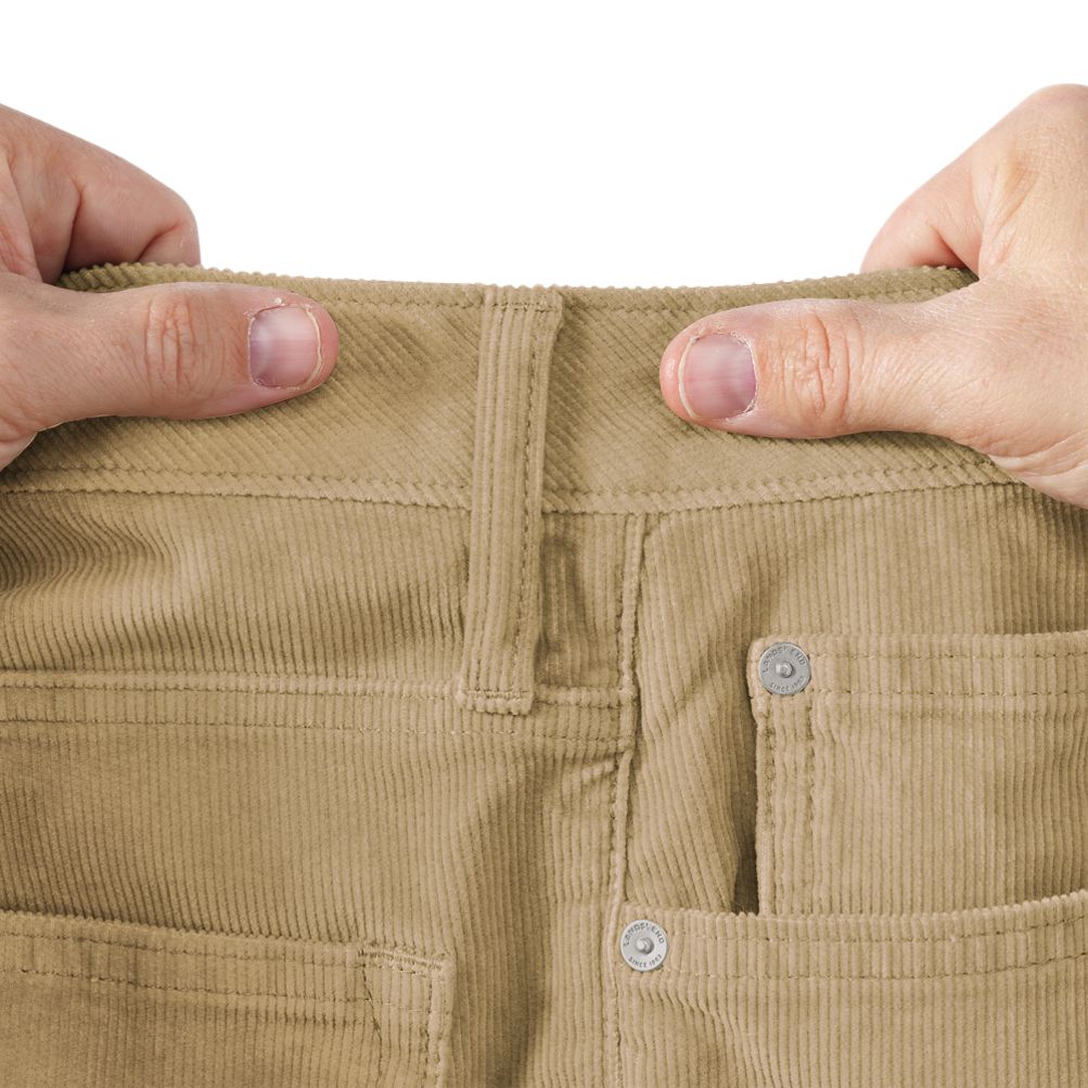 Men's Corduroy Comfort Waist Easy Classic Fit 5 Pocket Pant