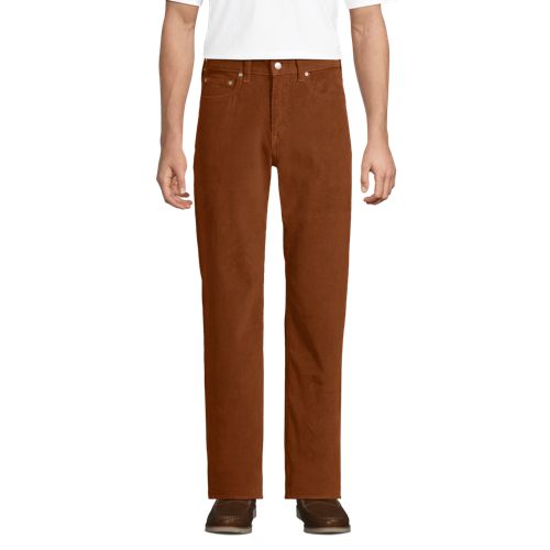  Lands' End Classic Fit Cordhose Mit Komfortbund, Herren, Größe:44 76 Regular, Orange, Elasthan/baumwoll-mischung, By Lands' End 