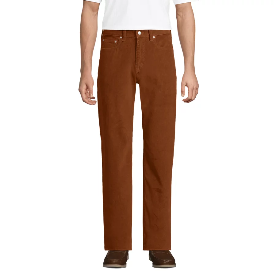 Men's Corduroy Comfort Waist Easy Classic Fit 5 Pocket Pant view 2