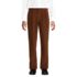 Men's Corduroy Comfort Waist Classic Fit Pleated Front Pant, Front