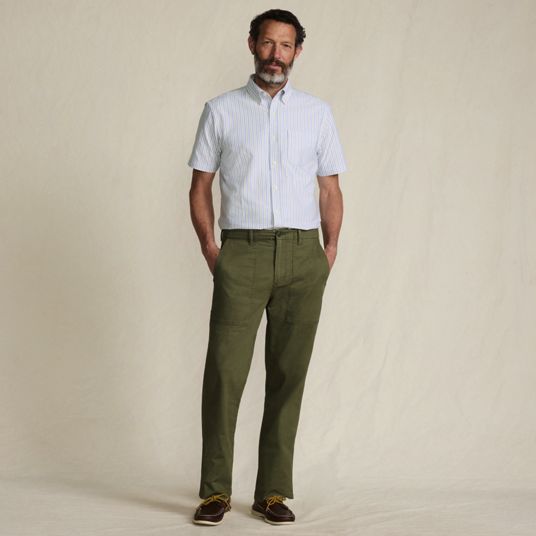 slim fit dress slacks Deep Olive Pants main image 0