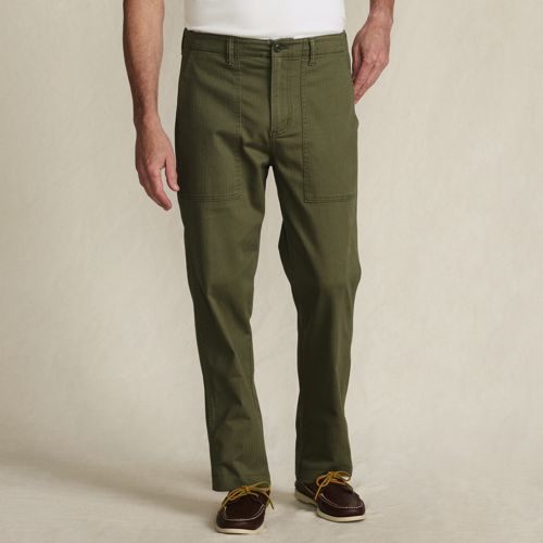  Lands' End Twill-hose Mit Stretch, Herren, Größe:44 71 Regular, Grün, Elasthan/baumwoll-mischung, By Lands' End 