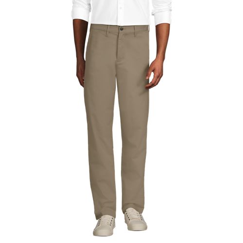 Lands' End Classic Fit Chinohose Travel, Herren, Größe:44 76 Regular, Beige, Baumwoll-mischung/polyester-mischung, By Lands' End 