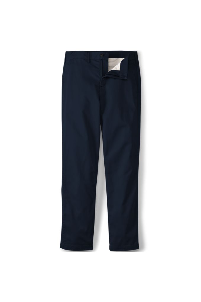 Men's Travel Kit Easy Classic Fit Chino Pant - Lands' End - Blue - 40 32