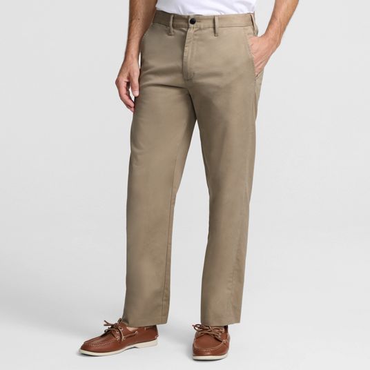 Mens Tan Twill Pants | Lands' End