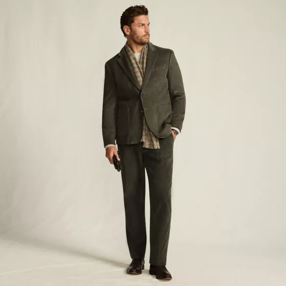 Men's Traditional Fit Corduroy Blazer - primary