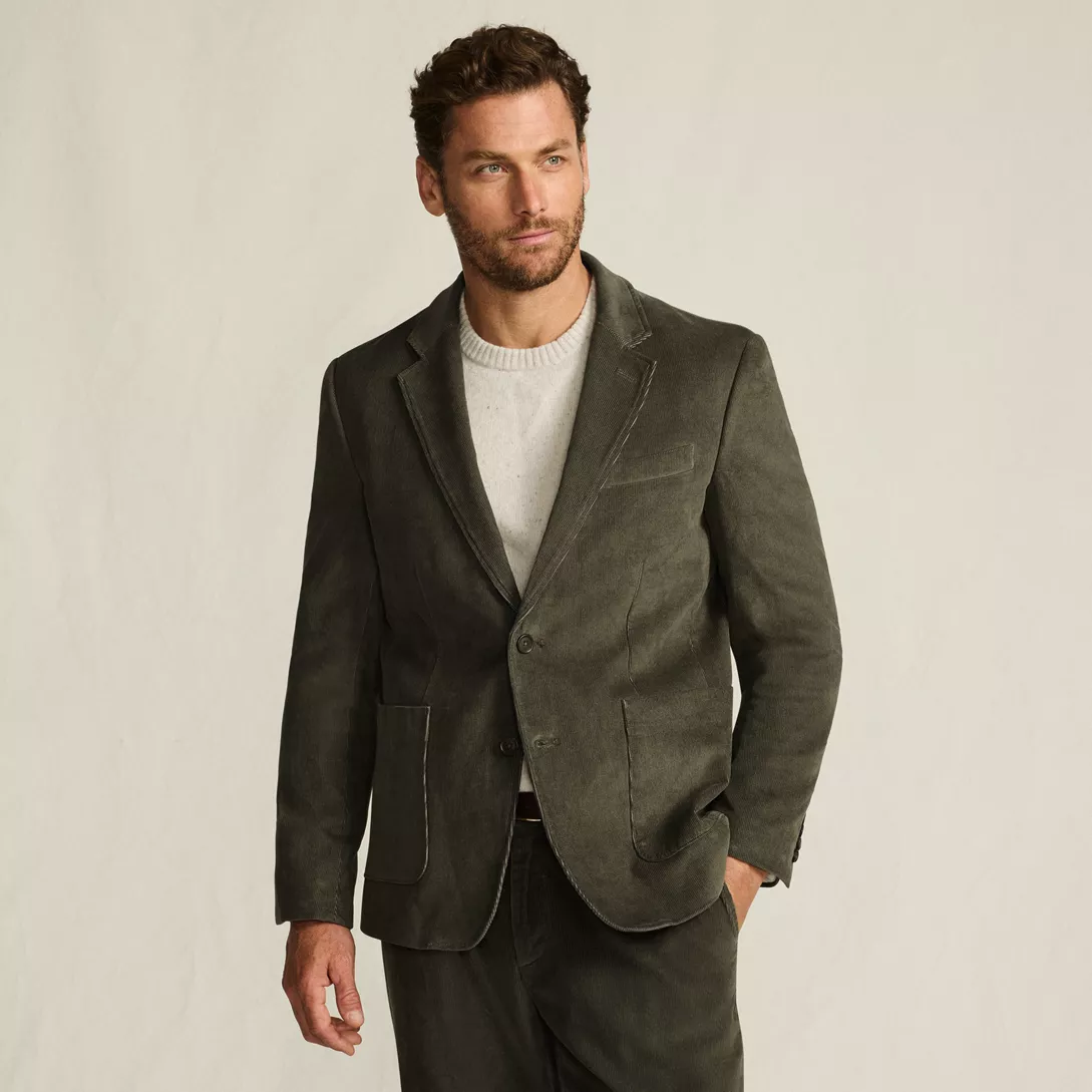 Men's Traditional Fit Corduroy Blazer