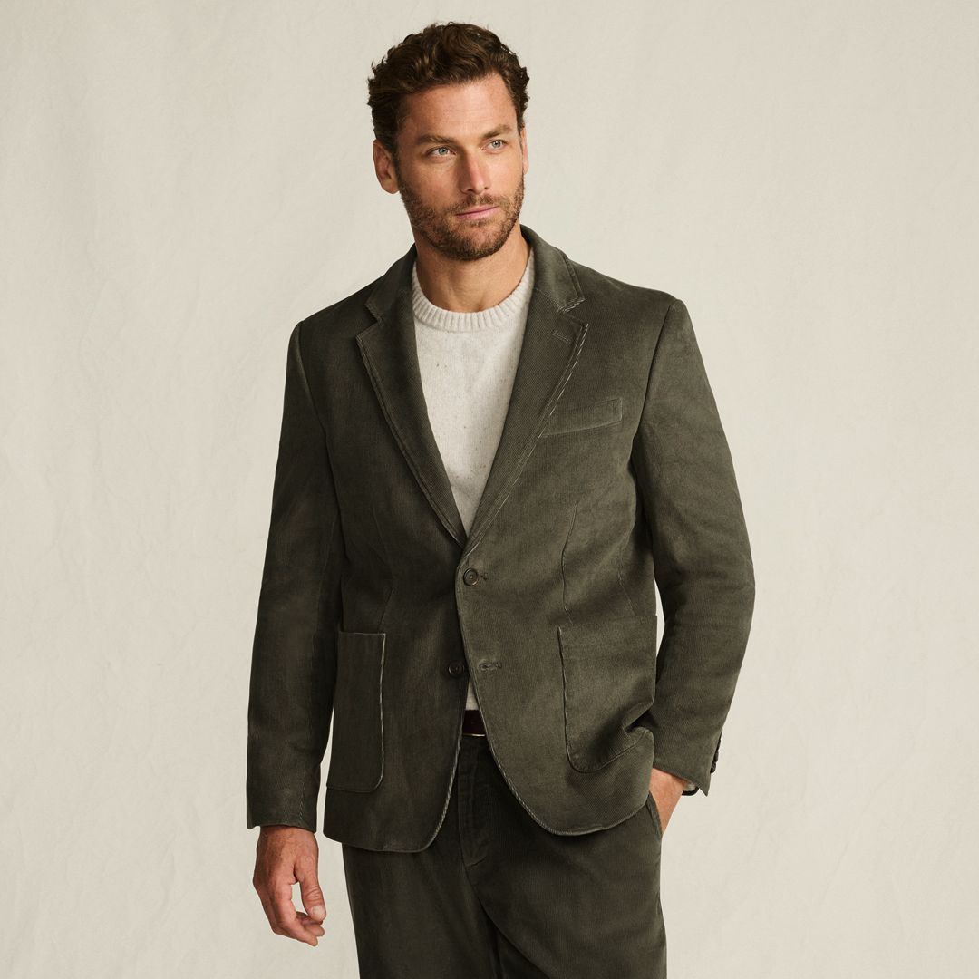 Men's Traditional Fit Corduroy Blazer