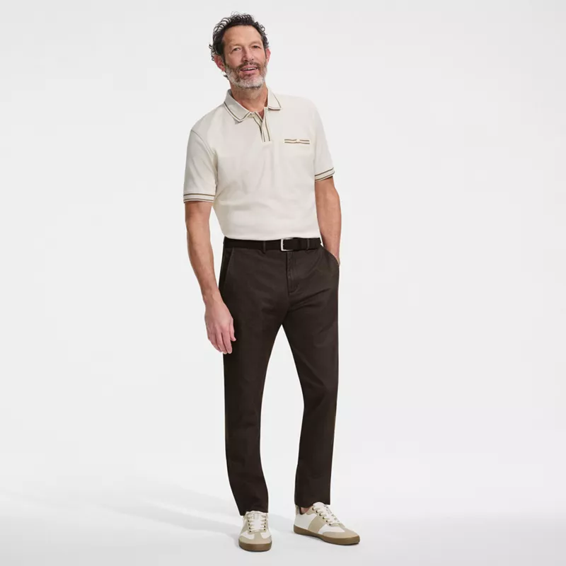 Men's Travel Kit Comfort Waist Easy Classic Fit Chino Pant, alternative image