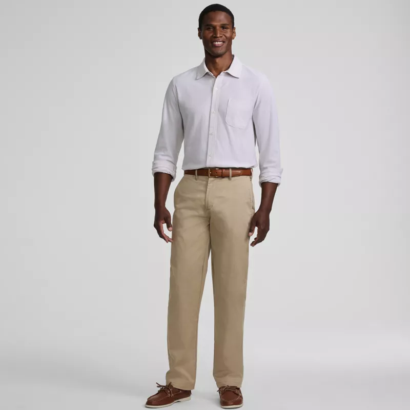 Men's Travel Kit Comfort Waist Easy Classic Fit Chino Pant, alternative image