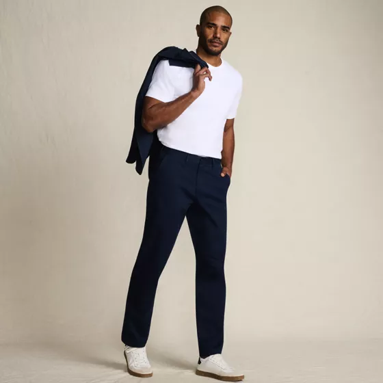 Men's Travel Kit Comfort Waist Athletic Fit Chino Pant - primary