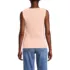 Women's Sleeveless Pointelle Rib Boat Neck Tank, Back