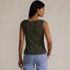 Women's Sleeveless Pointelle Rib Boat Neck Tank, Back