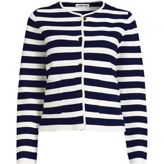 Women's Fine Gauge Cotton Milano Blazer Sweater - primary