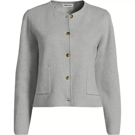 Women's Fine Gauge Cotton Milano Blazer Sweater - primary