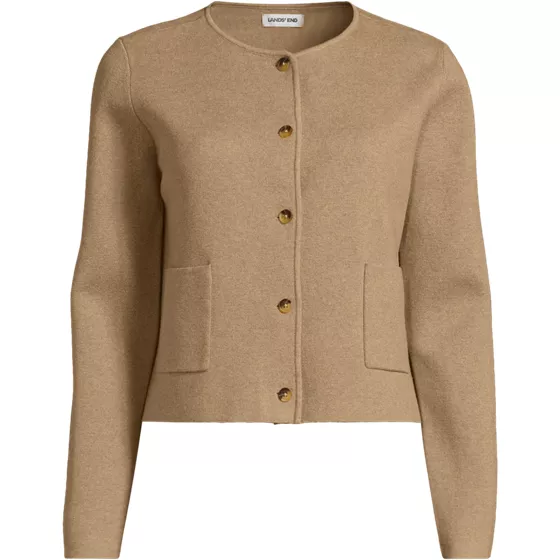 Women's Plus Size Fine Gauge Cotton Milano Blazer Sweater - primary