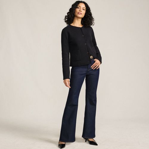 Women's Lofty Birdseye Fair Isle Cardigan Sweater