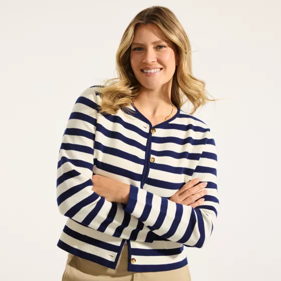 Women's Fine Gauge Cotton Milano Blazer Sweater - primary