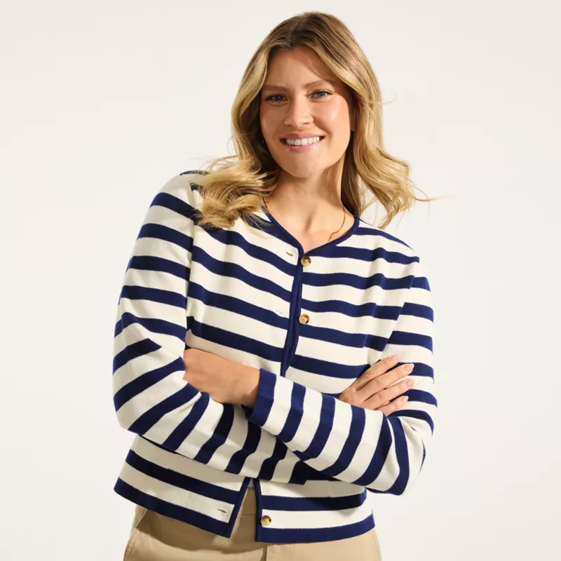 Women's Fine Gauge Cotton Milano Blazer Sweater, alternative image