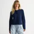 Women's Fine Gauge Cotton Milano Blazer Sweater, Front