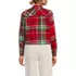 Women's Cropped Flannel Shirt, Back