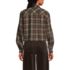 Women's Cropped Flannel Shirt, Back