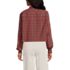 Women's Cropped Flannel Shirt, Back