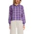Women's Cropped Flannel Shirt, Front