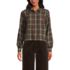 Women's Cropped Flannel Shirt, Front