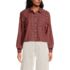 Women's Cropped Flannel Shirt, Front