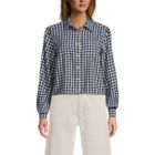 Women's Cropped Flannel Shirt