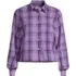 Women's Cropped Flannel Shirt, Front