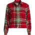 Women's Cropped Flannel Shirt, Front