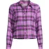 Women's Cropped Flannel Shirt, Front