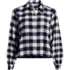 Women's Cropped Flannel Shirt, Front