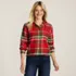 Women's Cropped Flannel Shirt, alternative image